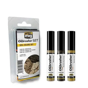 AMMO by MIG Oilbrusher SOIL COLORS SET AMMO by Mig Jimenez