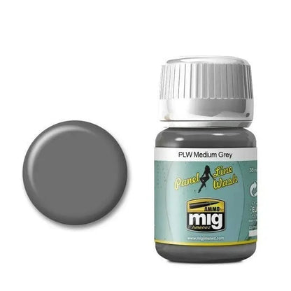 AMMO by MIG Panel Line Wash Medium Grey