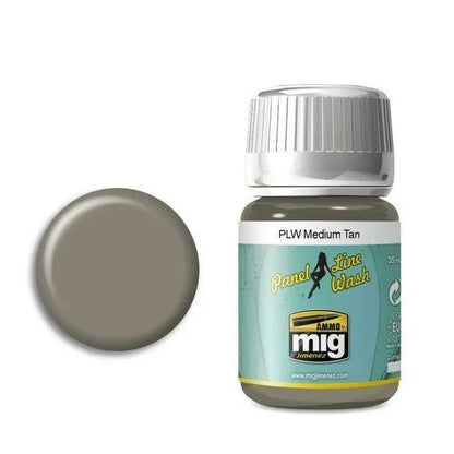 AMMO by MIG Panel Line Wash Medium Tan