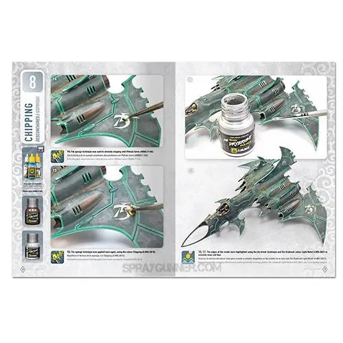 AMMO by MIG Publications AMMO WARGAMING UNIVERSE Book 08 - Aircraft and Spaceship Weathering (English, Castellano, Polski)