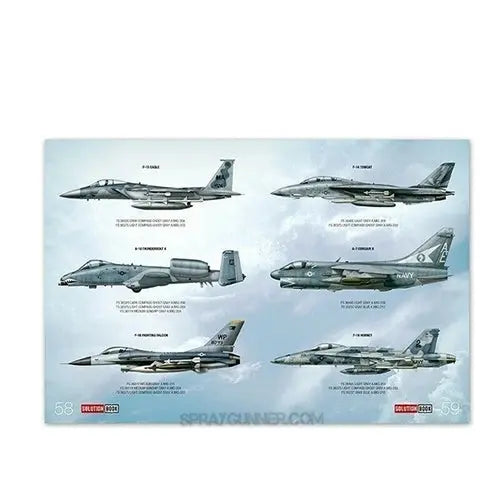 AMMO by MIG Publications - How To Paint USAF Navy Grey Fighters Solution Book (Multilingual)