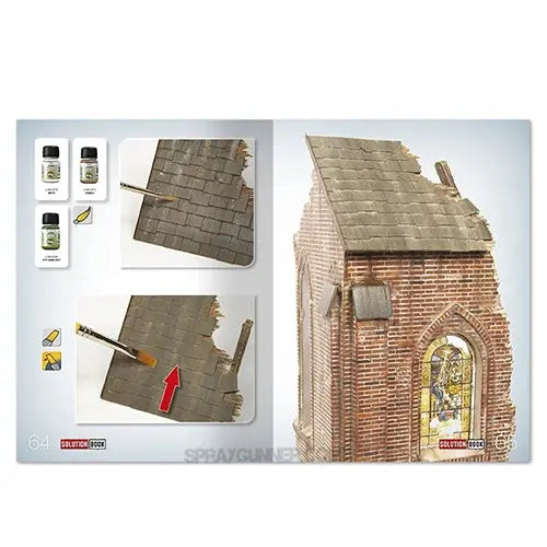 AMMO by MIG Publications SOLUTION BOOK 09 - How to Paint Brick Buildings (English, Castellano, Français, Deutch)