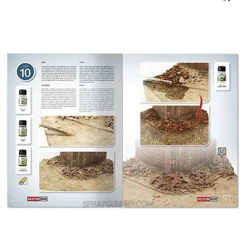 AMMO by MIG Publications SOLUTION BOOK 09 - How to Paint Brick Buildings (English, Castellano, Français, Deutch)