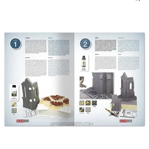 AMMO by MIG Publications SOLUTION BOOK 09 - How to Paint Brick Buildings (English, Castellano, Français, Deutch)