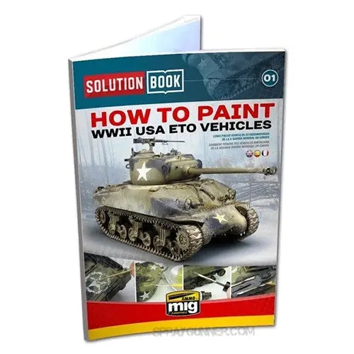 AMMO by MIG Publications - WW II AMERICAN ETO SOLUTION BOOK (Multilingual) AMMO by Mig Jimenez