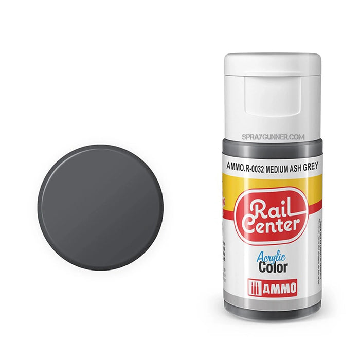 AMMO by MIG Rail Center Acrylic Color - Medium Ash Grey (15ml)