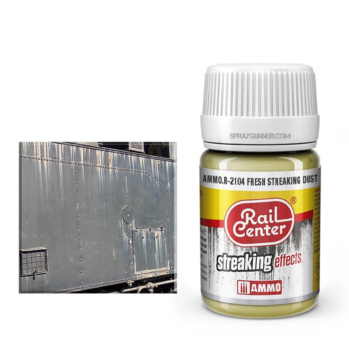 AMMO by MIG Rail Center Streaking Effects- Fresh Streaking Dust (35 mL)
