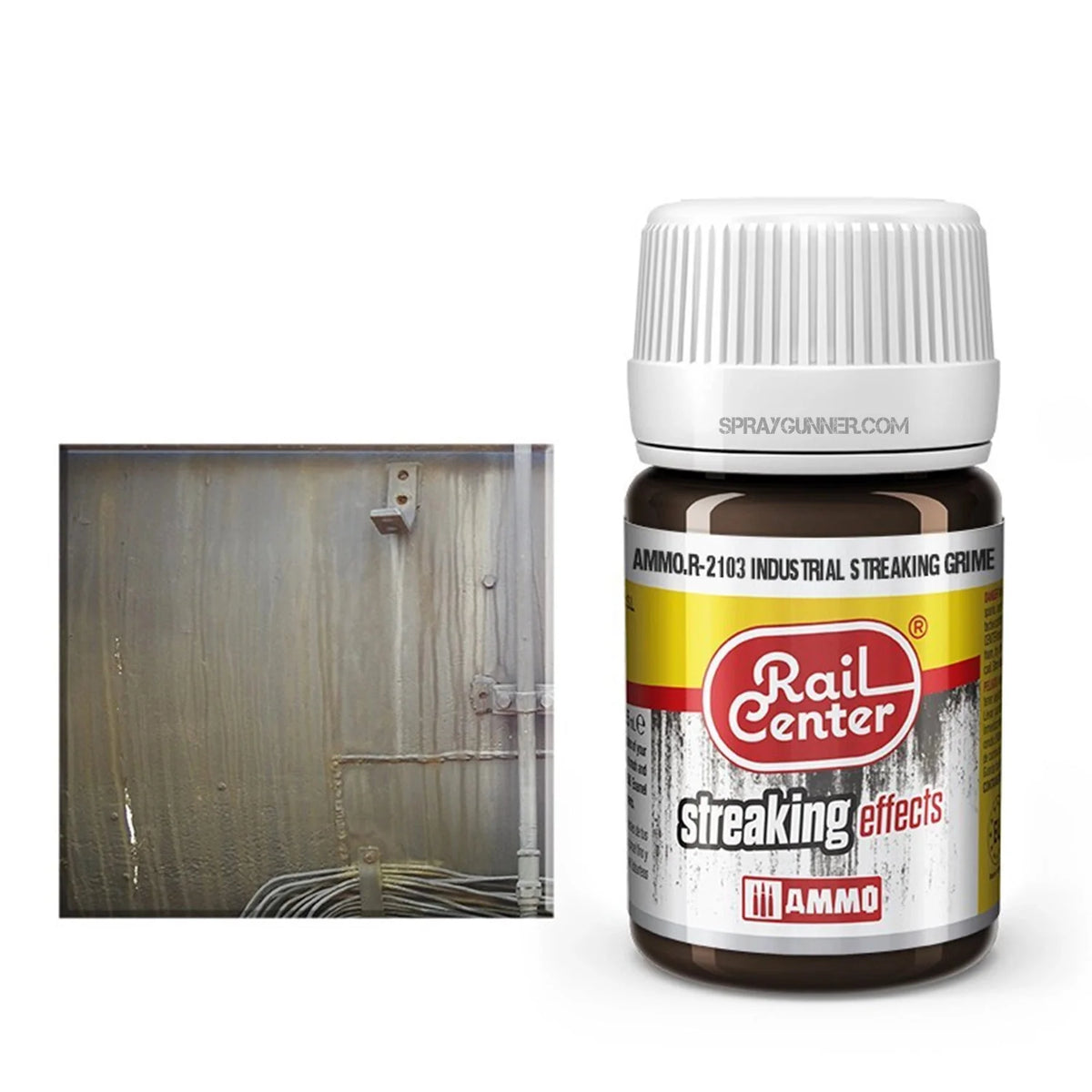 AMMO by MIG Rail Center Streaking Effects- Industrial Streaking Grime (35 mL)