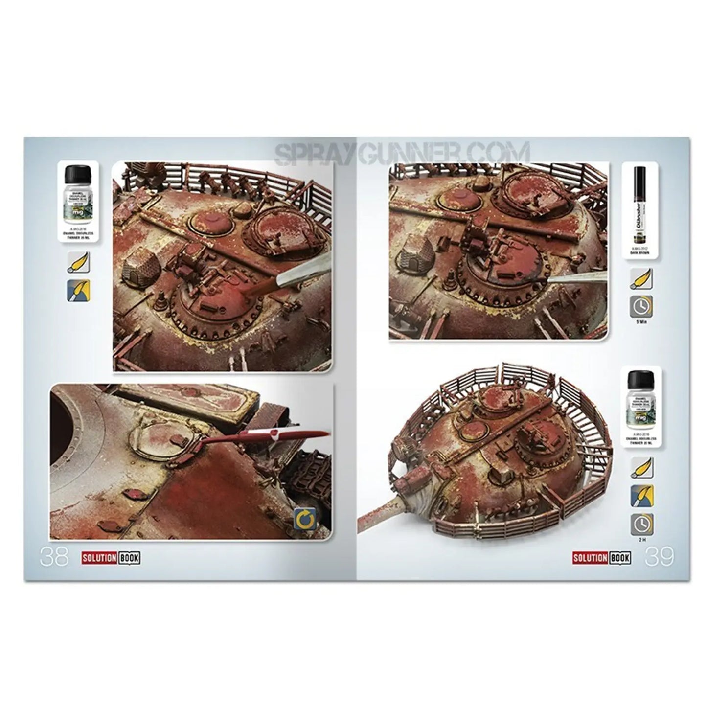 AMMO by MIG SOLUTION BOOK 12 - How to Paint Realistic Rust (Multilingual)