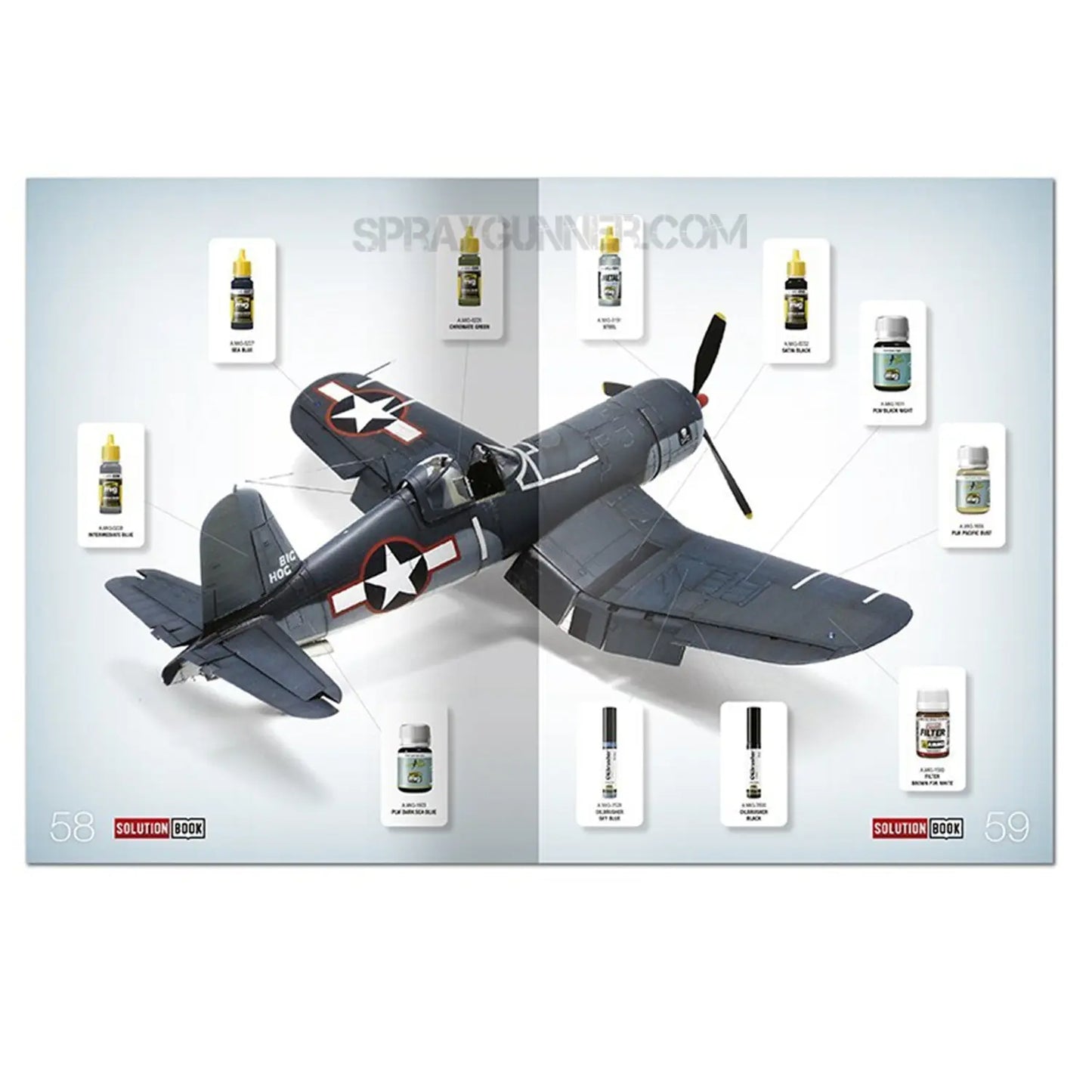 AMMO by MIG SOLUTION BOOK 14 - How to Paint US Navy WWII Late (Multilingual)