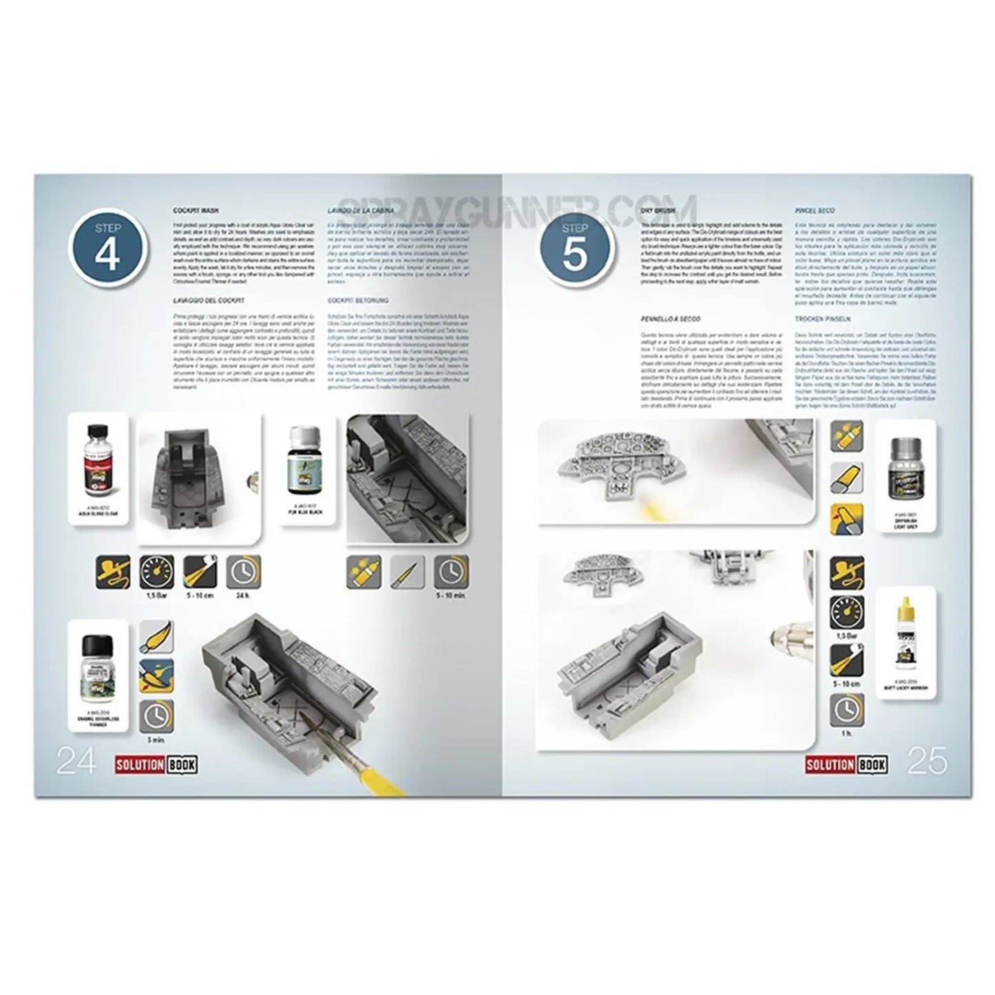 AMMO by MIG SOLUTION BOOK 15 - How to Paint Italian NATO Aircrafts (Multilingual)