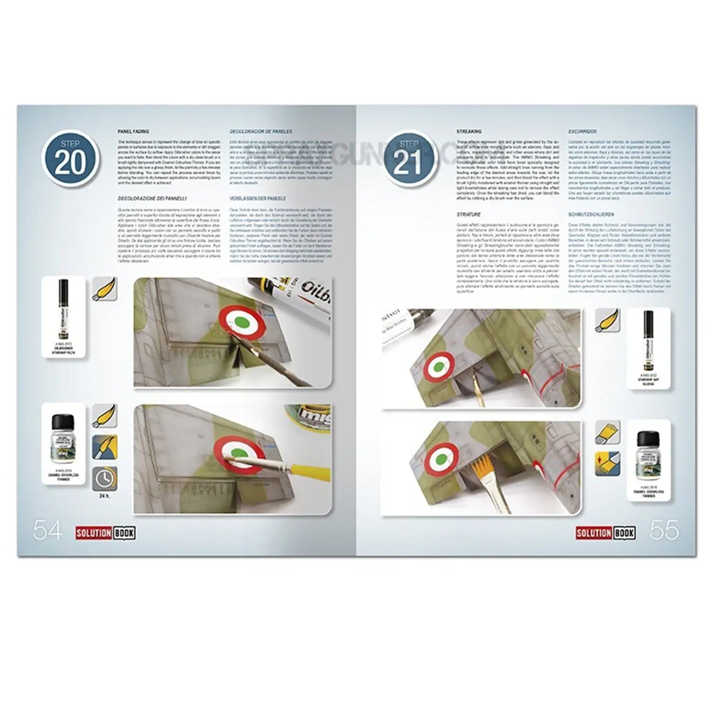 AMMO by MIG SOLUTION BOOK 15 - How to Paint Italian NATO Aircrafts (Multilingual)