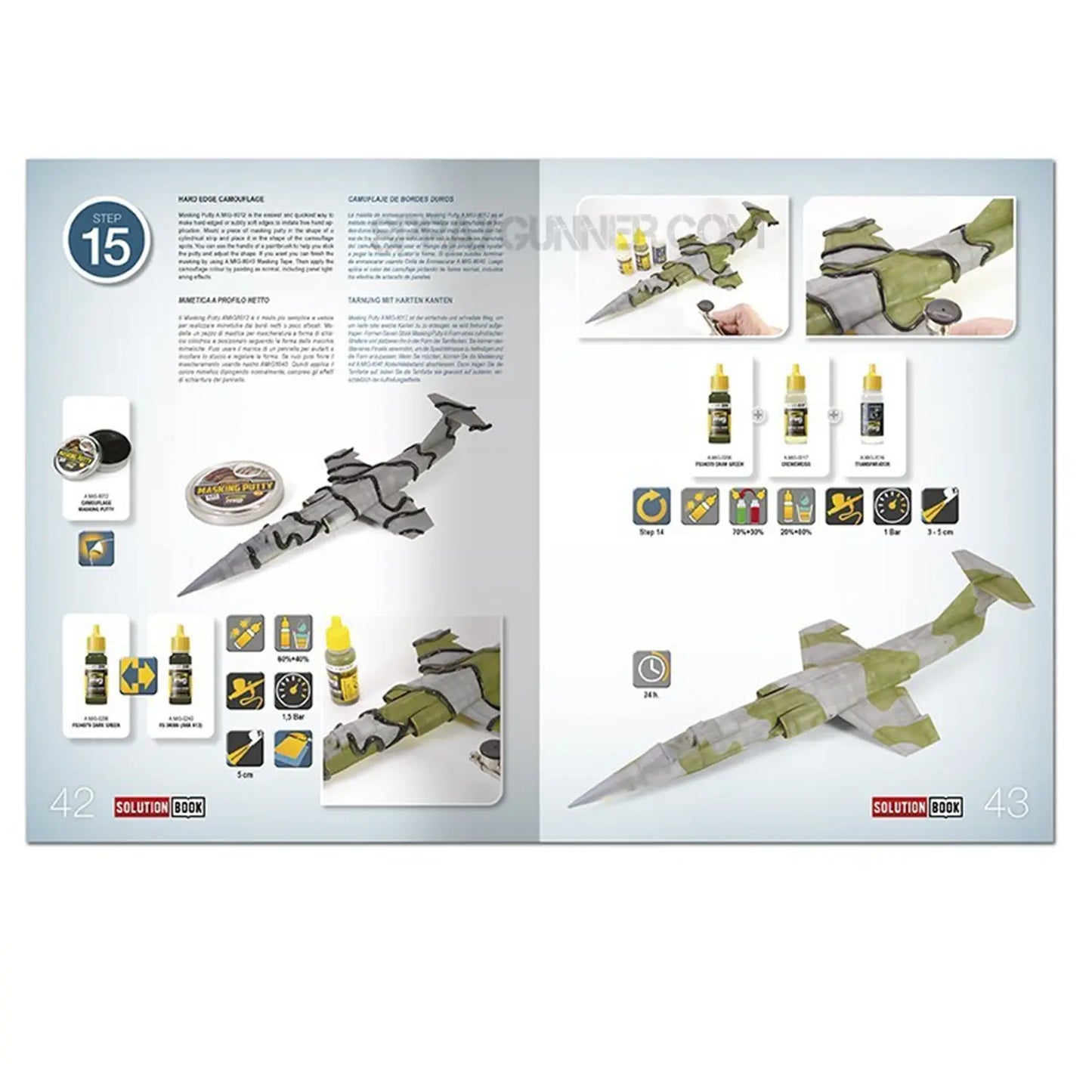 AMMO by MIG SOLUTION BOOK 15 - How to Paint Italian NATO Aircrafts (Multilingual)