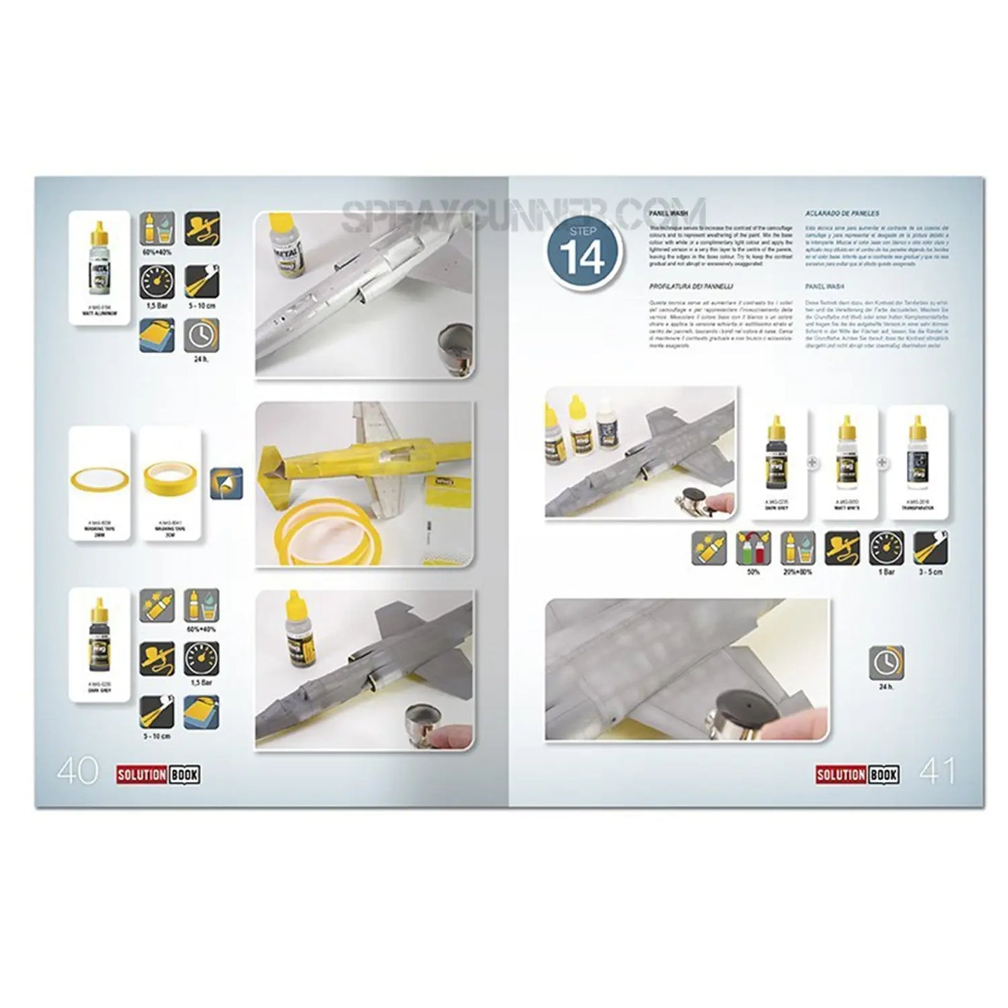 AMMO by MIG SOLUTION BOOK 15 - How to Paint Italian NATO Aircrafts (Multilingual)
