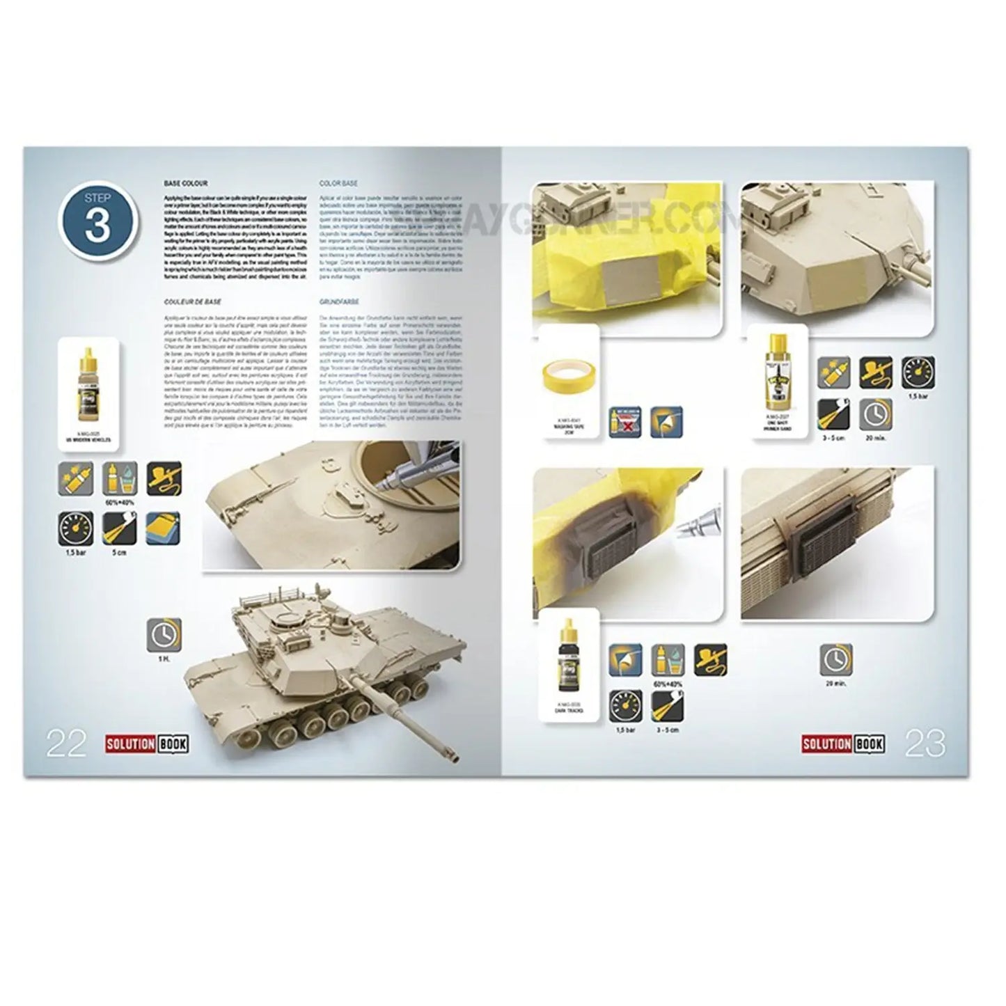 AMMO by MIG SOLUTION BOOK 16 - How to Paint Modern US Military Sand Scheme (Multilingual)