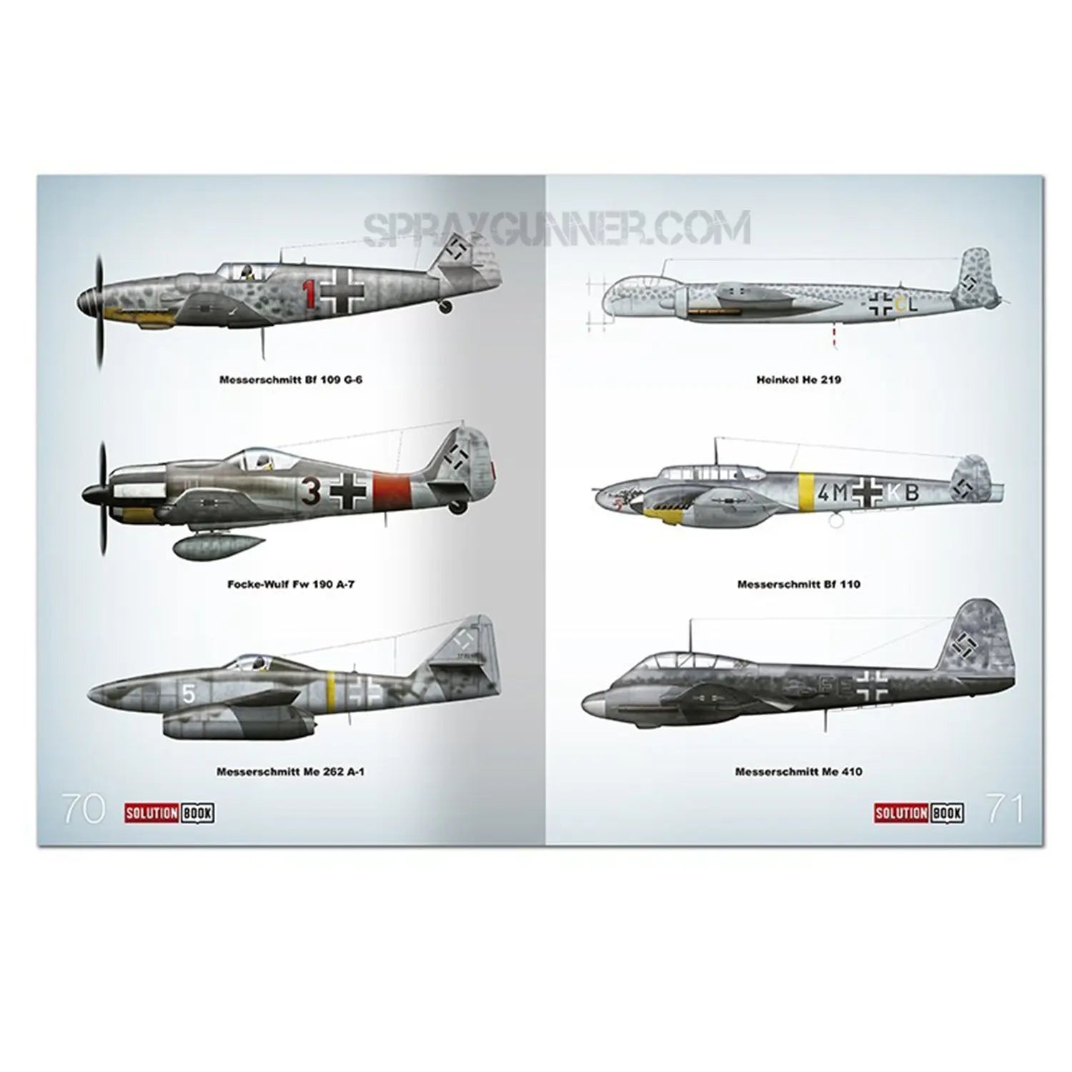 AMMO by MIG SOLUTION BOOK 18 - How to Paint WWII Luftwaffe Mid War Aircraft (Multilingual) AMMO by Mig Jimenez