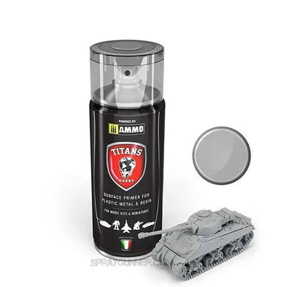 AMMO by MIG Sprays - TITANS HOBBY: LIGHT GREY MATT PRIMER