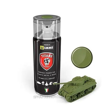 AMMO by MIG Sprays - TITANS HOBBY: MILITARY GREEN MATT PRIMER AMMO by Mig Jimenez