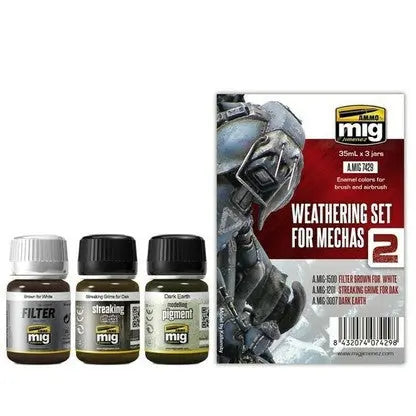 AMMO by MIG Weathering Set for Mechas AMMO by Mig Jimenez