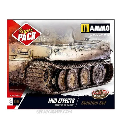AMMO by MIG Weathering Sets MUD EFFECTS. SOLUTION SET