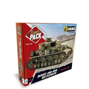 AMMO by MIG Weathering Sets Super Pack Desert & Arid Battefields AMMO by Mig Jimenez