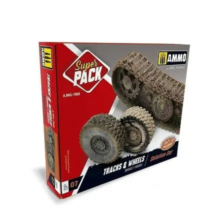 AMMO by MIG Weathering Sets TRACKS & WHEELS SUPER PACK AMMO by Mig Jimenez