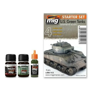 AMMO by MIG Weathering Starter Sets US Green Vehicles Set