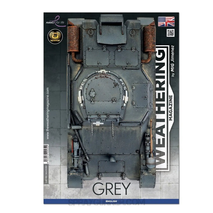 AMMO by MIG: THE WEATHERING MAGAZINE 35 - Grey (English)