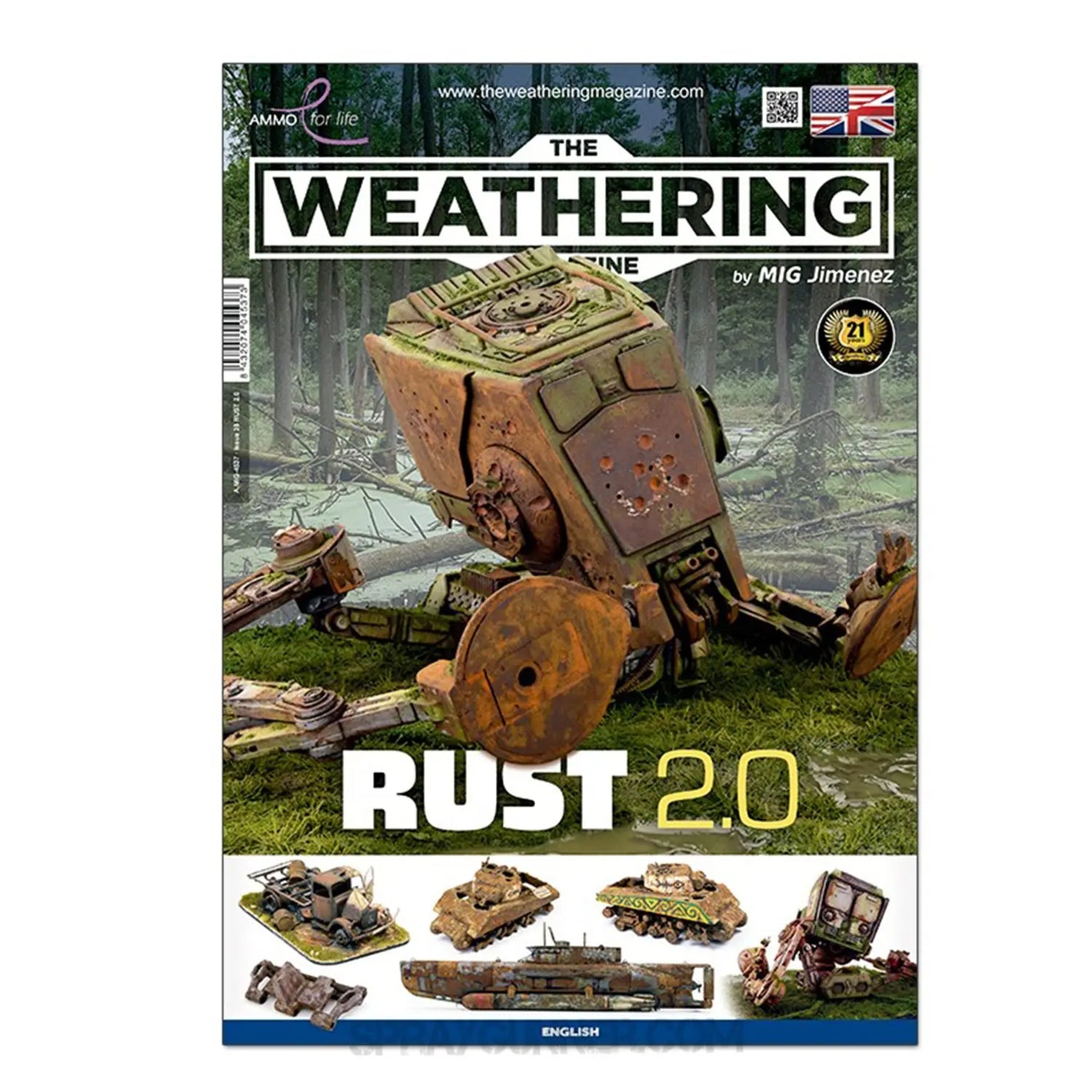 AMMO by MIG: THE WEATHERING MAGAZINE 38 - Rust 2.0 (English) AMMO by Mig Jimenez