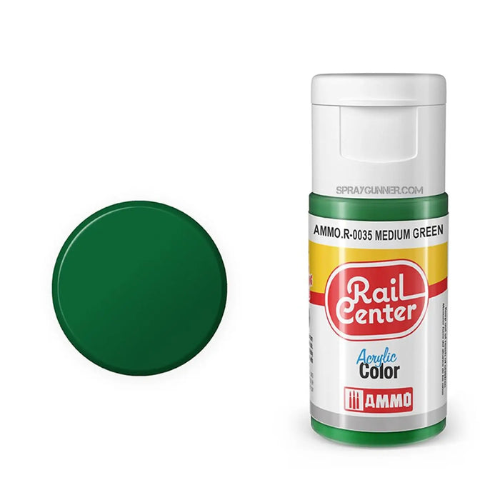 AMMO by MIG Rail Center Acrylic Color - Medium Green (15ml)