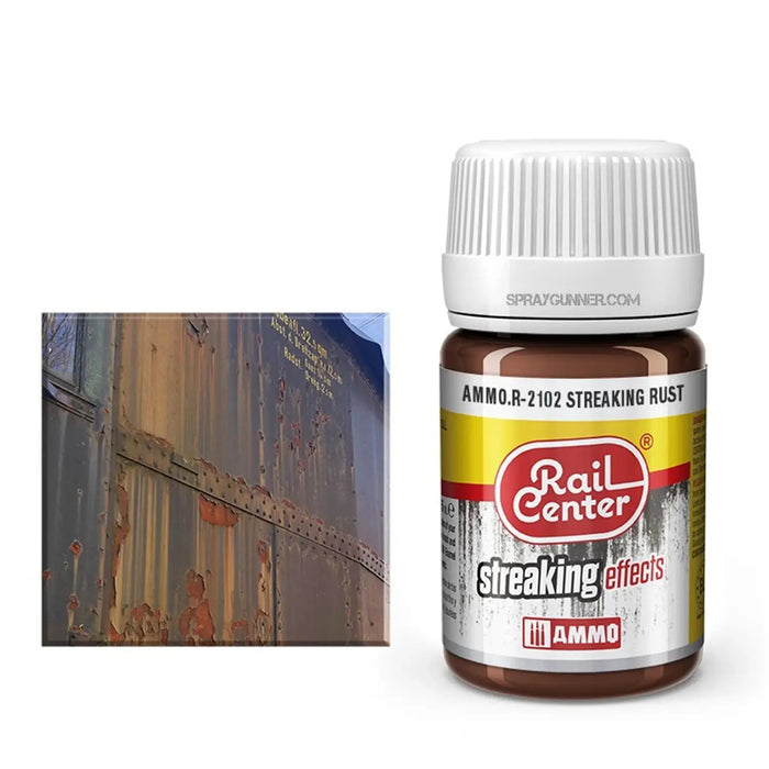 AMMO by MIG Rail Center Streaking Effects- Streaking Rust (35 mL)