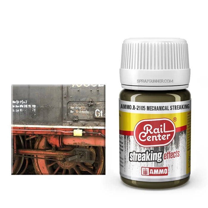 AMMO by MIG Rail Center Streaking Effects- Mechanical Streaking (35 mL)