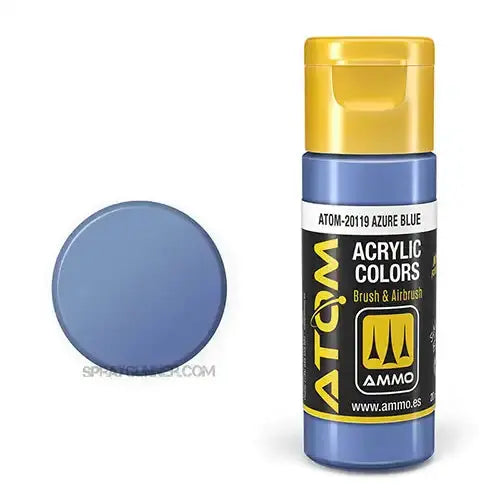 ATOM Acrylic Colors: Azure Blue AMMO by Mig Jimenez