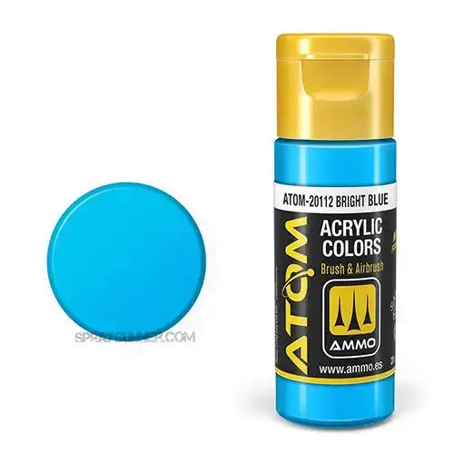 ATOM Acrylic Colors: Bright Blue AMMO by Mig Jimenez