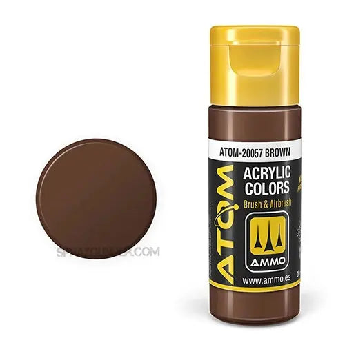 ATOM Acrylic Colors: Brown AMMO by Mig Jimenez