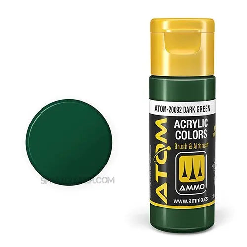 ATOM Acrylic Colors: Dark Green AMMO by Mig Jimenez