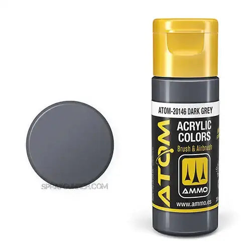 ATOM Acrylic Colors: Dark Grey AMMO by Mig Jimenez