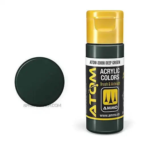 ATOM Acrylic Colors: Deep Green AMMO by Mig Jimenez