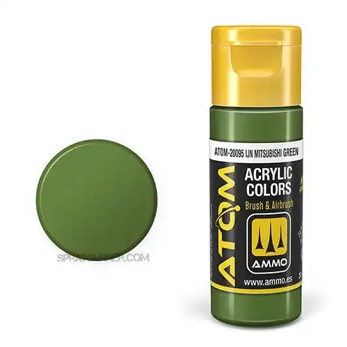 ATOM Acrylic Colors: IJN Mitsubishi Green AMMO by Mig Jimenez