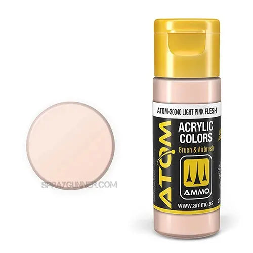 ATOM Acrylic Colors: Light Pink Flesh AMMO by Mig Jimenez