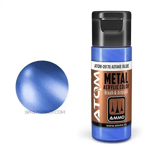 ATOM Acrylic Colors: METALLIC Aotake Blue AMMO by Mig Jimenez