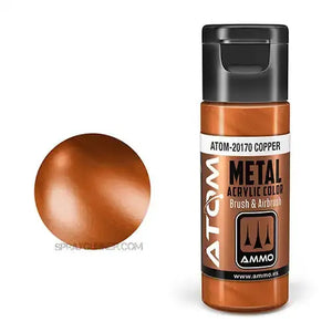 ATOM Acrylic Colors: METALLIC Copper AMMO by Mig Jimenez