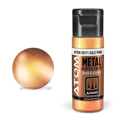 ATOM Acrylic Colors: METALLIC Gold Pink
