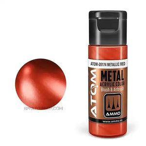 ATOM Acrylic Colors: METALLIC Red AMMO by Mig Jimenez