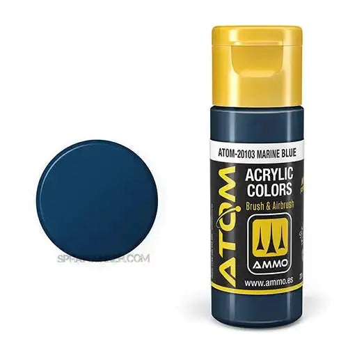 ATOM Acrylic Colors: Marine Blue AMMO by Mig Jimenez