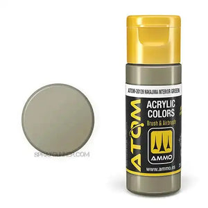 ATOM Acrylic Colors: Nakajima Interior Green AMMO by Mig Jimenez