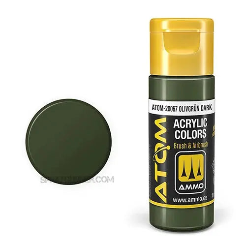 ATOM Acrylic Colors: Olivgrün Dark