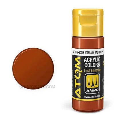ATOM Acrylic Colors: Rotbraun RAL 8012