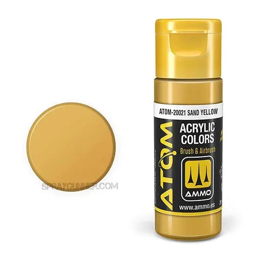 ATOM Acrylic Colors: Sand Yellow AMMO by Mig Jimenez