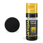 ATOM Acrylic Colors: Satin Black AMMO by Mig Jimenez